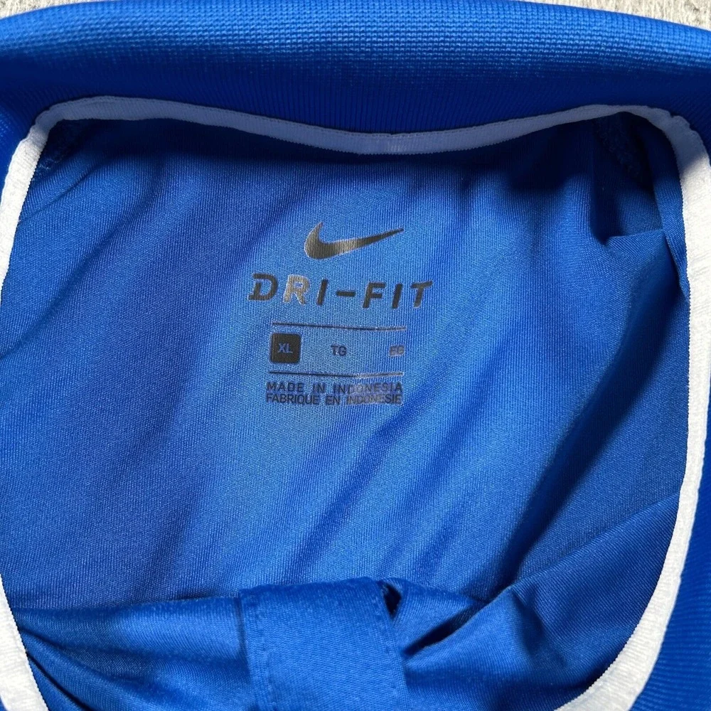 Nike San Diego Padres Polo Shirt Men XL Blue Dri-Fit MLB Baseball‎ Sports